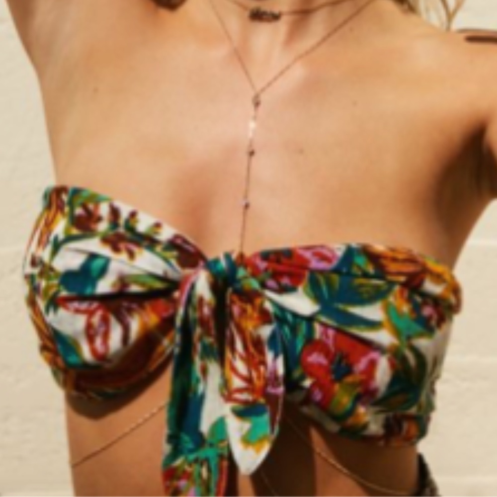Out From Under Print Flutterfly Short and Tube Top